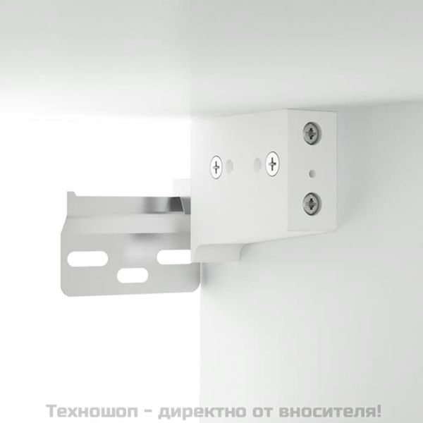 Сайдборд, бял, 80x33x70 см, инженерно дърво