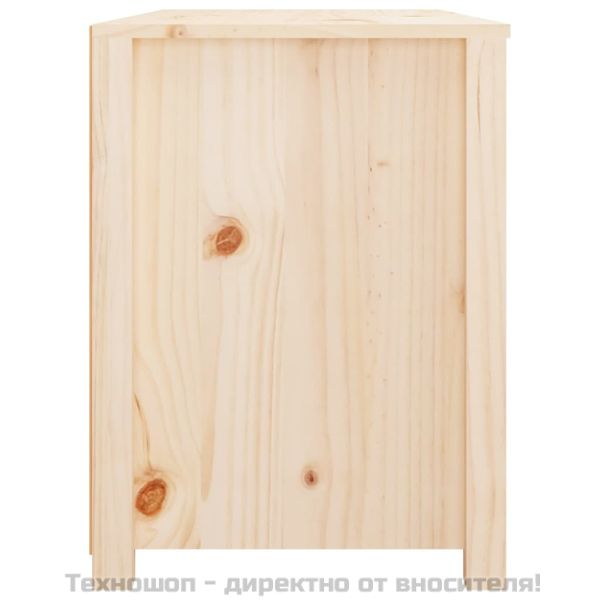 Страничен шкаф, 100x40x54 см, борово дърво масив