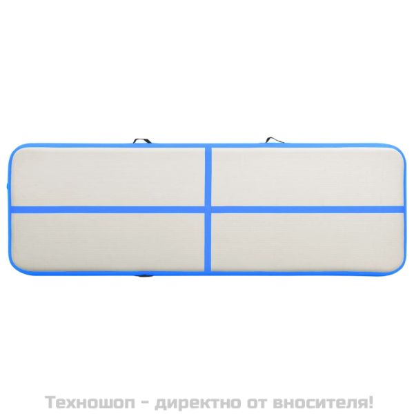 Надуваем дюшек за гимнастика с помпа, 400x100x15 см, PVC, син