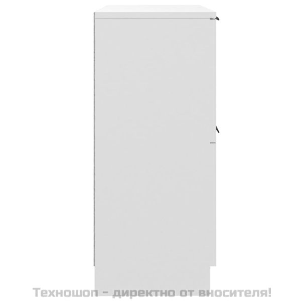 Сайдборди, 2 бр, бели, 30x30x70 см, инженерно дърво