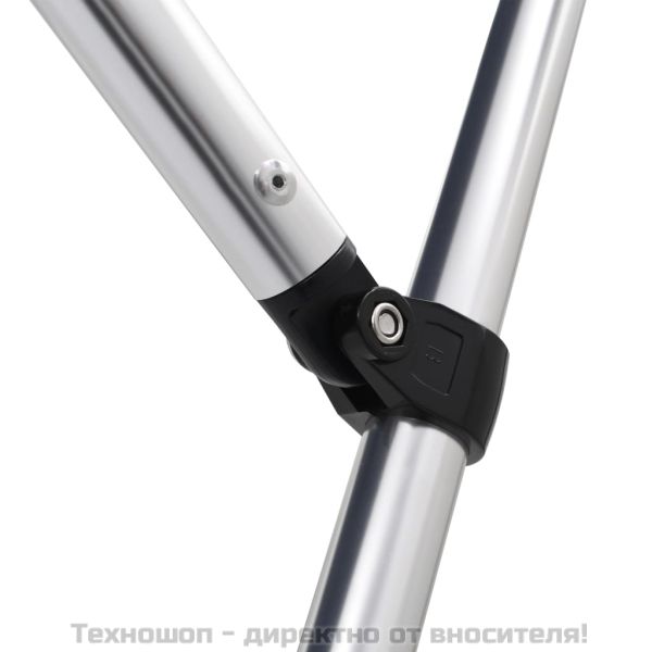 Тента за лодка, 4 дъги, антрацит, 243x180x137 см