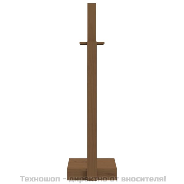 Поставка дърва за огрев меденокафява 33,5x30x110 см бор масив