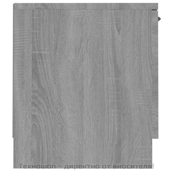 ТB шкаф, сив сонома, 140x35x40 см, инженерно дърво