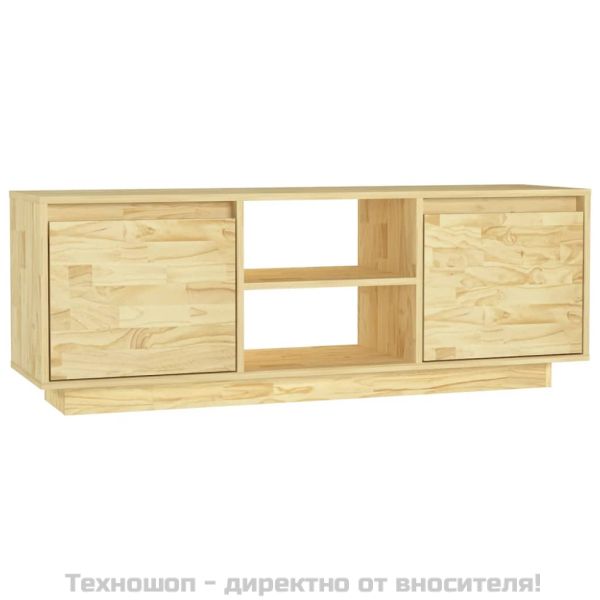 ТВ шкаф, 110x30x40 см, борово дърво масив