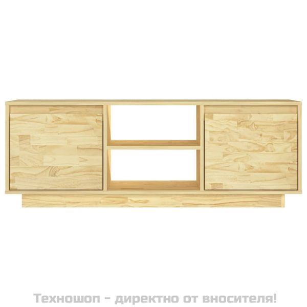 ТВ шкаф, 110x30x40 см, борово дърво масив