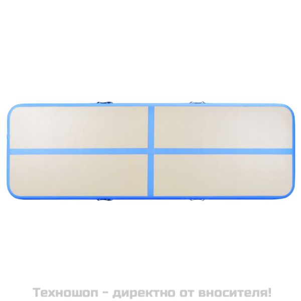 Надуваем дюшек за гимнастика с помпа, 300x100x10 см, PVC, син