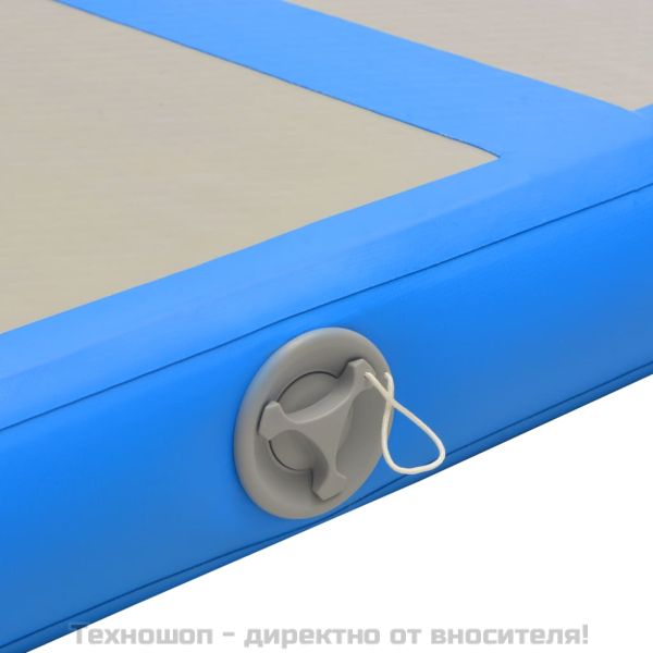 Надуваем дюшек за гимнастика с помпа, 300x100x10 см, PVC, син