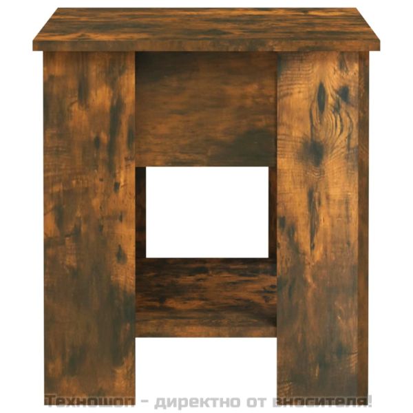 Кафе маса, опушен дъб, 101x49x52 см, инженерно дърво