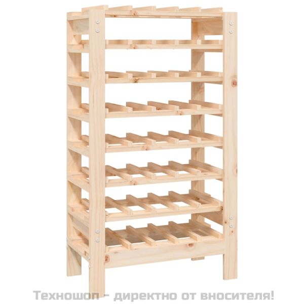 Поставка за вино 61,5x30x107,5 см масивна чамова дървесина