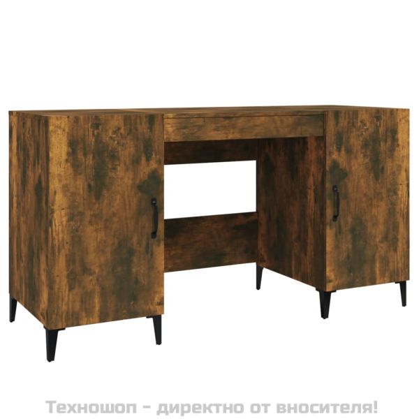 Бюро, опушен дъб, 140x50x75 см, инженерно дърво