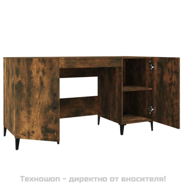 Бюро, опушен дъб, 140x50x75 см, инженерно дърво