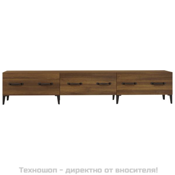 ТB шкаф, кафяв дъб, 150x34,5x30 см, инженерно дърво