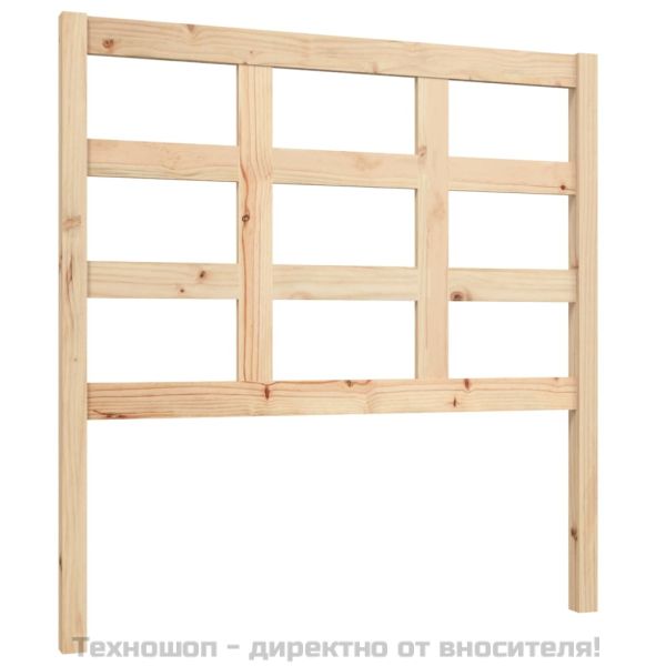 Горна табла за легло, 95,5x4x100 см, бор масив