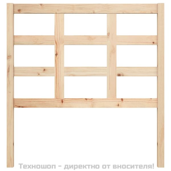 Горна табла за легло, 95,5x4x100 см, бор масив