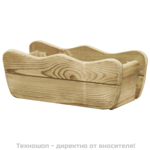 Градинска повдигната леха, 50x18x18 см, импрегниран бор