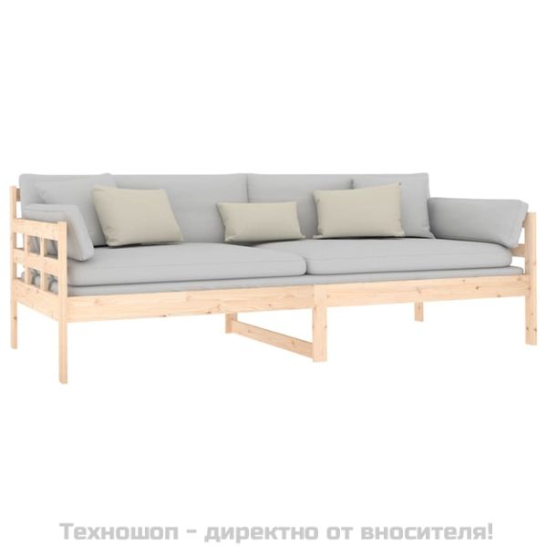 Дневно легло, борово дърво масив, 90x200 см