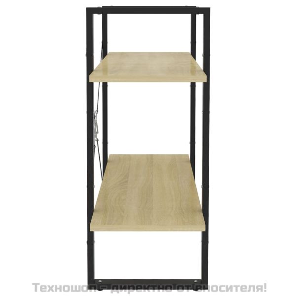 2-етажна библиотека, дъб сонома, 80x30x70 см, инженерно дърво