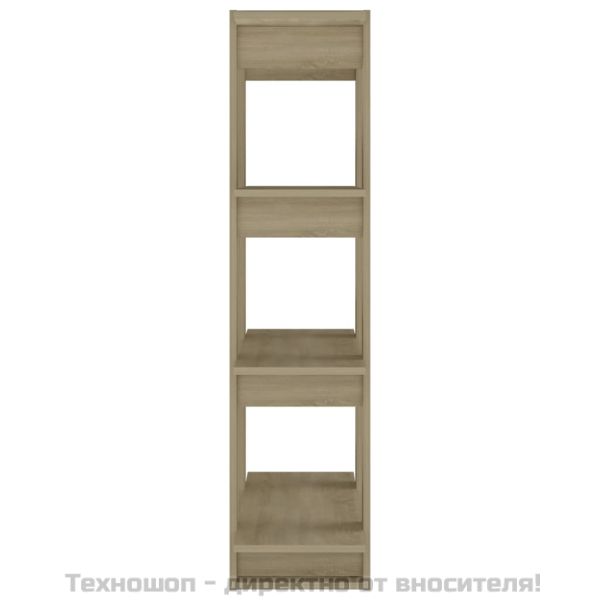 Библиотека/разделител за стая, дъб сонома, 80x30x123,5 см
