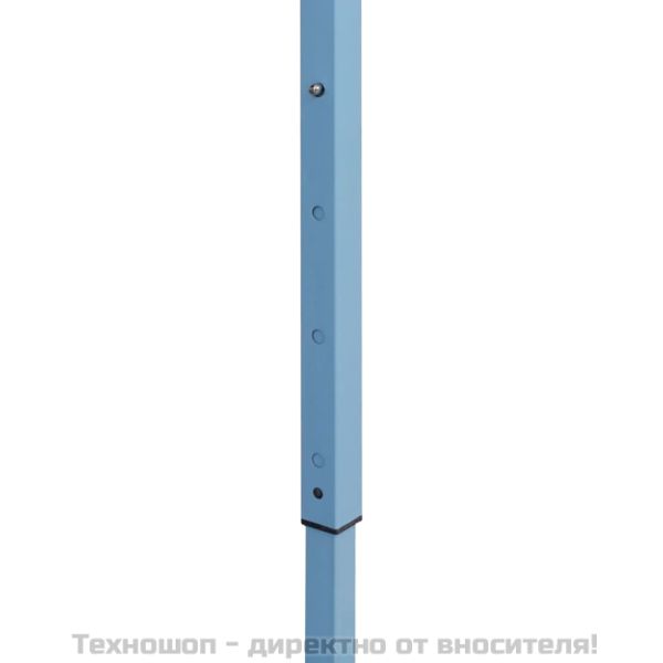 Сгъваема парти шатра с 4 странични стени 280x410x315 см стомана бяла