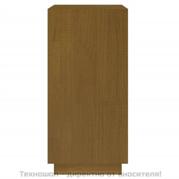 Библиотека, меденокафява, 40x35x71 см, борово дърво масив