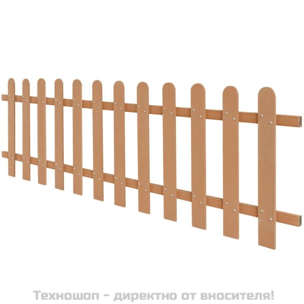 Дъсчена ограда, WPC, 200x60 см