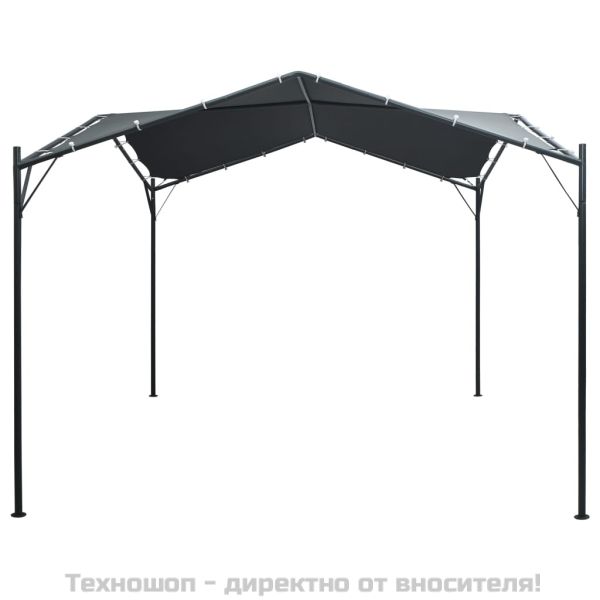 Шатра/беседка, с покрив, 3x3 м, стомана, антрацит