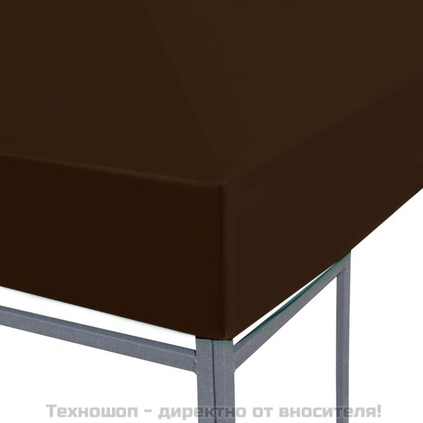 Покрив за шатра, 310 г/м², 3x3 м, кафяв
