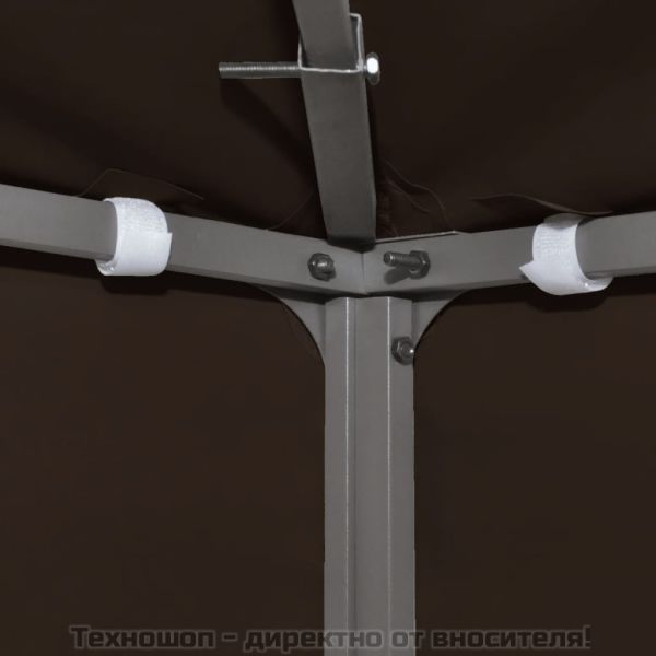 Покрив за шатра, 310 г/м², 3x3 м, кафяв