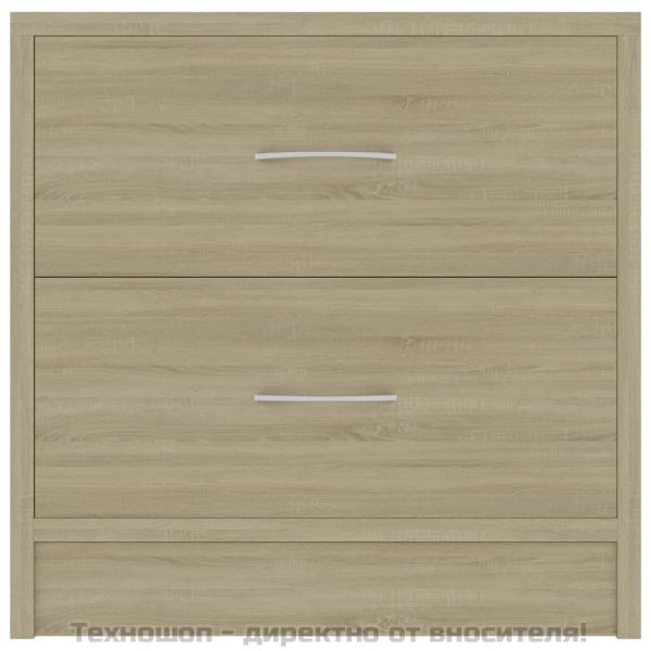 Нощно шкафче, дъб сонома, 40x30x40 см, инженерно дърво