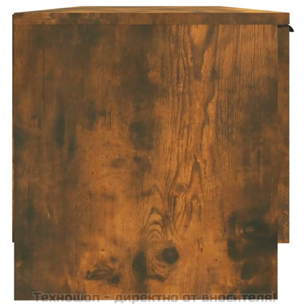 ТВ шкаф, Опушен дъб, 102x35x36,5 см, инженерно дърво