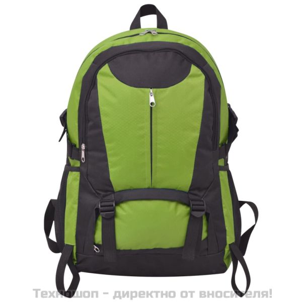 Туристическа раница, 40 л, черно и зелено