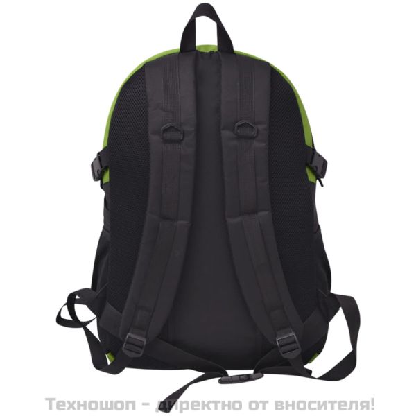 Туристическа раница, 40 л, черно и зелено