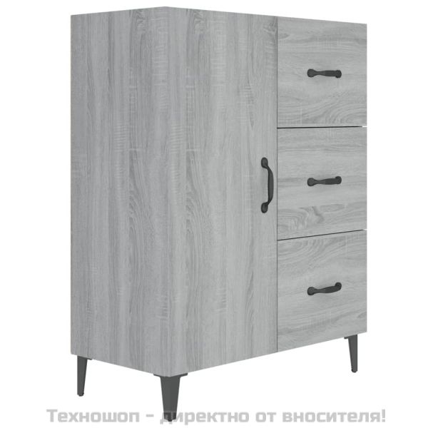 Сайдборд, сив сонома, 69,5x34x90 см, инженерно дърво