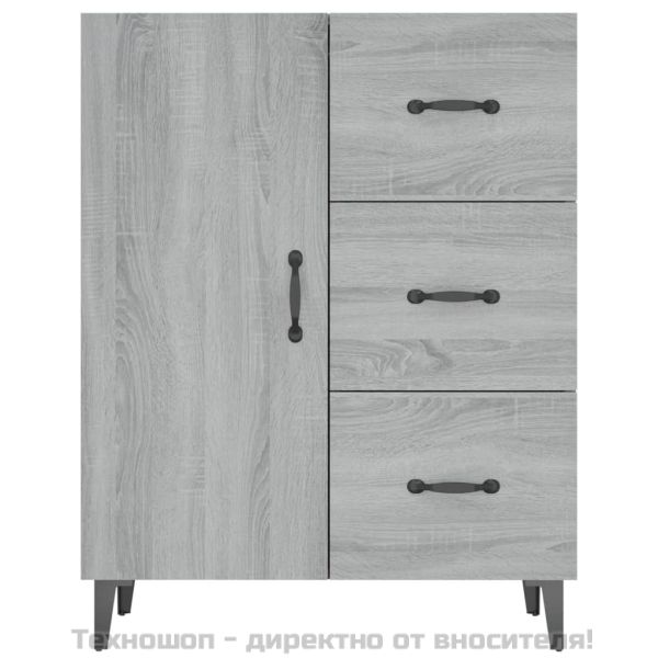 Сайдборд, сив сонома, 69,5x34x90 см, инженерно дърво