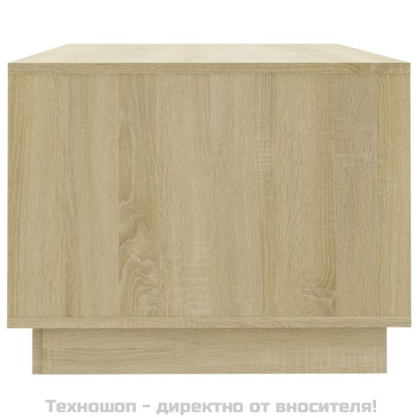 Кафе маса, дъб сонома, 102x55x43 см, инженерно дърво