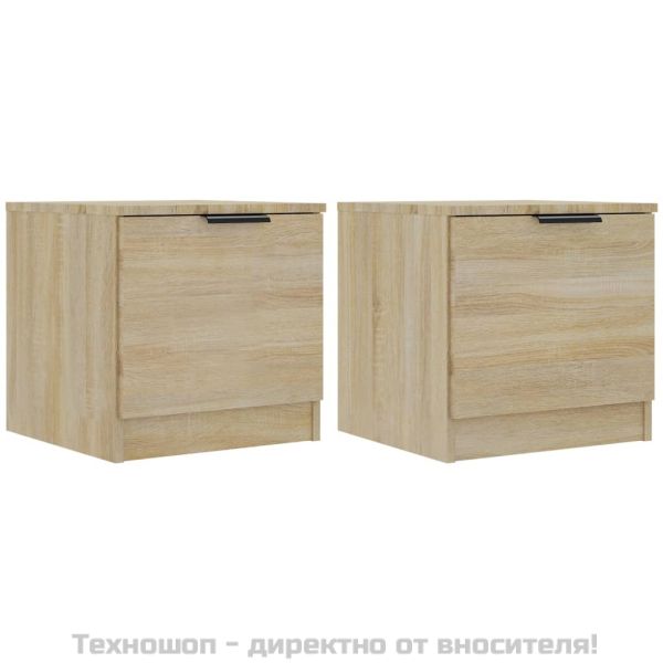 Нощни шкафчета, 2 бр, сонома дъб, 40x39x40 см
