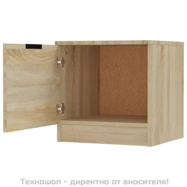 Нощни шкафчета, 2 бр, сонома дъб, 40x39x40 см
