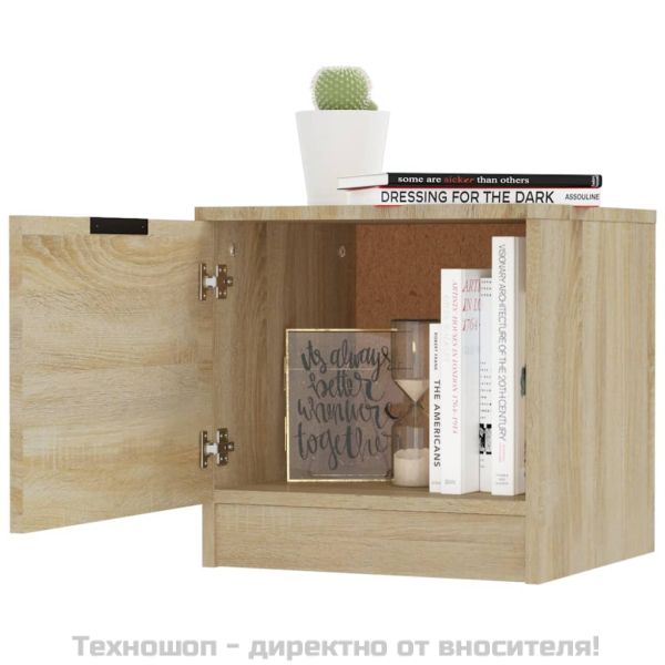 Нощни шкафчета, 2 бр, сонома дъб, 40x39x40 см