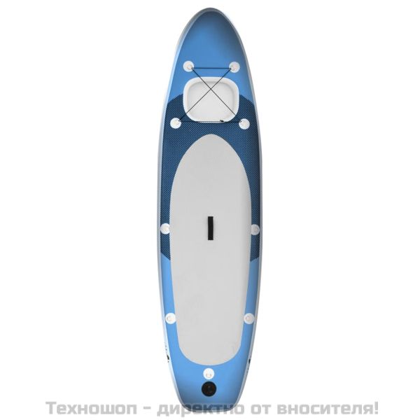 Комплект надуваем стендъп падълборд, морскосиньо, 300x76х10 см