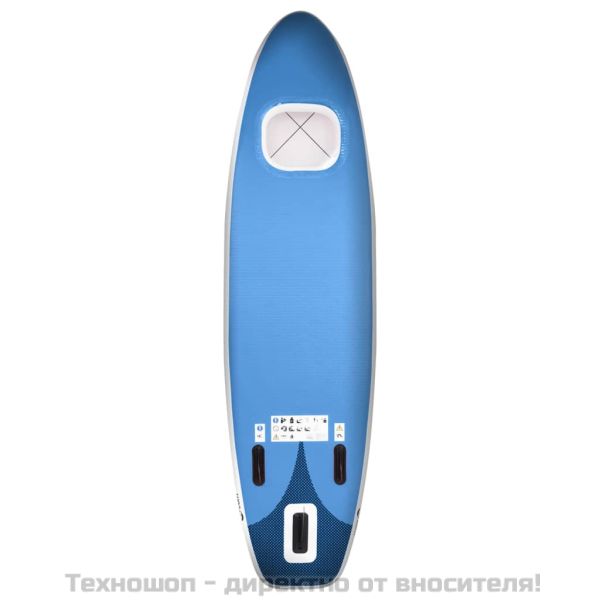Комплект надуваем стендъп падълборд, морскосиньо, 300x76х10 см