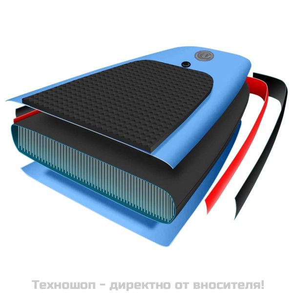 Комплект надуваем стендъп падълборд, морскосиньо, 300x76х10 см