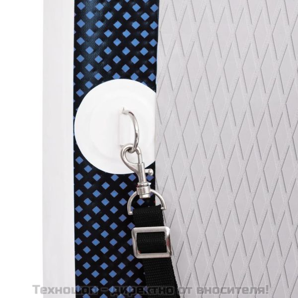 Комплект надуваем стендъп падълборд, морско синьо, 330x76x10 см