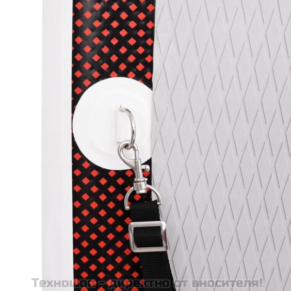 Комплект надуваем стендъп падълборд, червен, 300x76x10 см