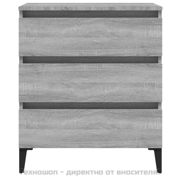 Сайдборд, сив сонома, 60x35x69 см, инженерно дърво