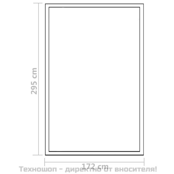 Оранжерия, алуминий, 302x190x195 см, 11,19 м³