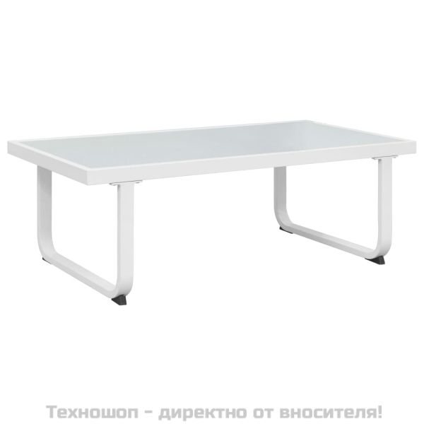 Градински комплект от 5 части, textilene, алуминий, черен