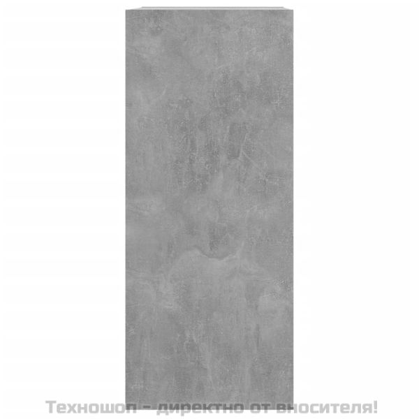 Библиотека/разделител за стая, бетонно сива, 40x30x72 см