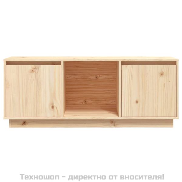 ТВ шкаф, 110,5x35x44 см, бор масив
