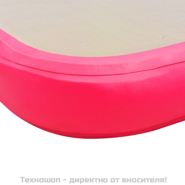 Надуваем дюшек за гимнастика с помпа, 500x100x10 см, PVC, розов