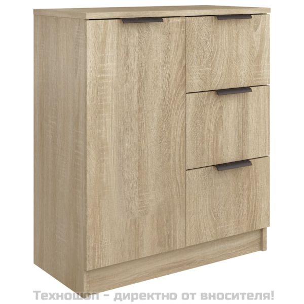 Сайдборд, сонома дъб, 60x30x70 см, инженерно дърво